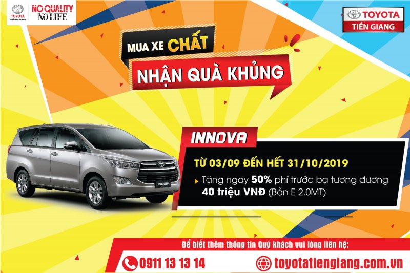 Toyota innova 2019 khuyen mai