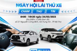 TOYOTA TIỀN GIANG TỔ CHỨC LÁI THỬ XE TẠI THÀNH PHỐ MỸ THO