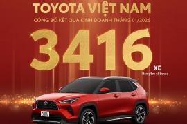 TOYOTA VIỆT NAM CÔNG BỐ DOANH SỐ BÁN HÀNG THÁNG 1/2025