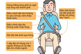 Hướng dẫn cài dây an toàn đúng cách khi ngồi trên ô tô