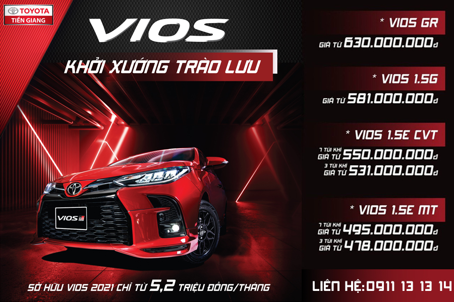 Xe Toyota Vios 15E CVT số tự động 2023SỐCvới giá này KM khủng