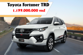 GIÁ XE TOYOTA FORTUNER TRD TRONG THÁNG 3/2020. HỖ TRỢ 100% PHÍ TRƯỚC BẠ.