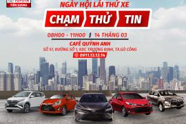 TOYOTA TIỀN GIANG TỔ CHỨC LÁI THỬ XE DUY NHẤT MỘT NGÀY TẠI THỊ XÃ GÒ CÔNG, TỈNH TIỀN GIANG