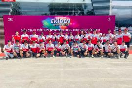 TOYOTA TIỀN GIANG THAM GIA GIẢI CHẠY TIẾP SỨC TOYOTA EKIDEN 2023