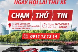 TOYOTA TIỀN GIANG TỔ CHỨC LÁI THỬ XE TẠI THỊ XÃ GÒ CÔNG, TỈNH TIỀN GIANG