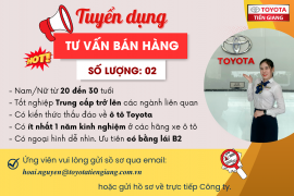 TUYỂN DỤNG TƯ VẤN BÁN HÀNG - ĐI LÀM NGAY!