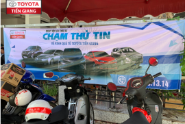 Toyota Tiền Giang tổ chức ngày hội lái thử xe tại Thị xã Gò Công