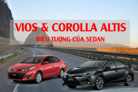 Toyota Vios và Toyota Corolla Altis – Những biểu tượng của phân khúc sedan