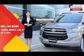 Giá lăn bánh xe Toyota Innova G 2.0 AT (số tự động) tại Toyota Tiền Giang