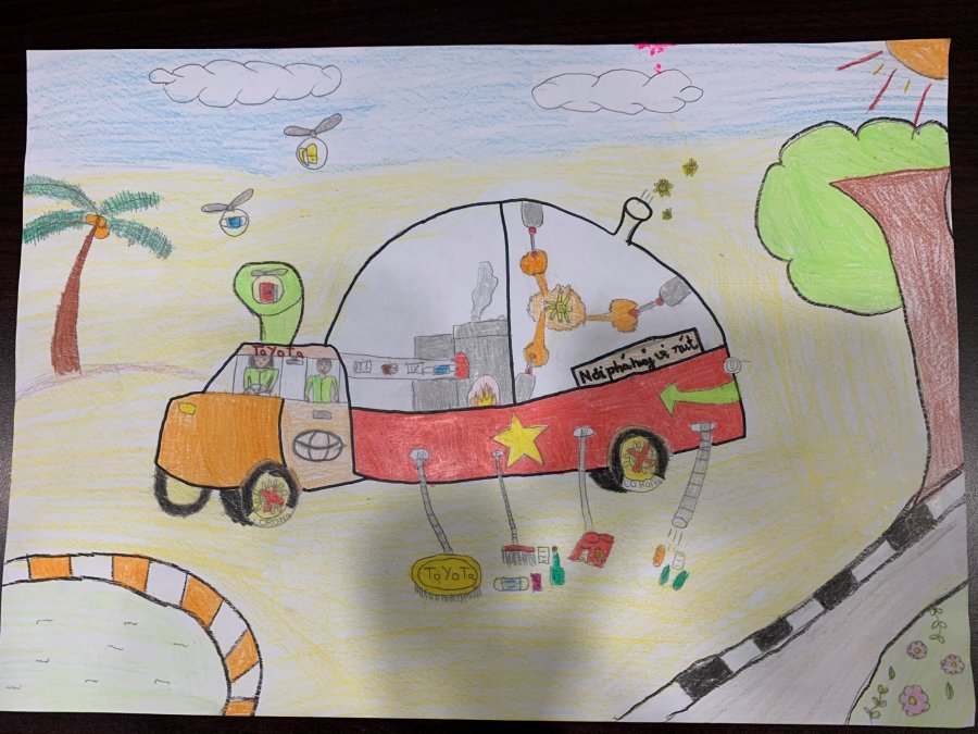 Xe hơi trong ước mơ của trẻ em Việt Sạch vì môi trường