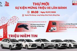 SỰ KIỆN MỪNG TRIỆU XE LĂN BÁNH TẠI TOYOTA TIỀN GIANG!