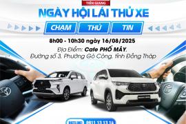 TOYOTA TIỀN GIANG CÓ HẸN “LÁI THỬ XE” TẠI GÒ CÔNG