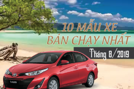 Toyota Vios tiếp tục dẫn đầu về doanh số bán hàng tháng 8