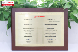 Toyota Tiền Giang là đại lý chuẩn 3s của Toyota Việt Nam