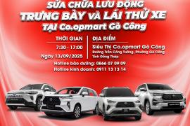SỰ KIỆN SỬA CHỮA LƯU ĐỘNG, TRƯNG BÀY & LÁI THỬ XE TẠI SIÊU THỊ CO.OPMART GÒ CÔNG