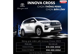 CHÍNH THỨC RA MẮT TOYOTA INNOVA CROSS 2023