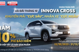 KHUYẾN MÃI TỪ BẢO HIỂM TOYOTA “CỰC SÂU” - NHẬN XE INNOVA CROSS “CỰC NGẦU”