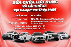 SỰ KIỆN SỬA CHỮA LƯU ĐỘNG VÀ LÁI THỬ XE TẠI SIÊU THỊ CO.OPMART THÁP MƯỜI