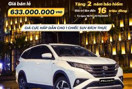 TẶNG NGAY 2 NĂM BẢO HIỂM KHI MUA XE TOYOTA RUSH