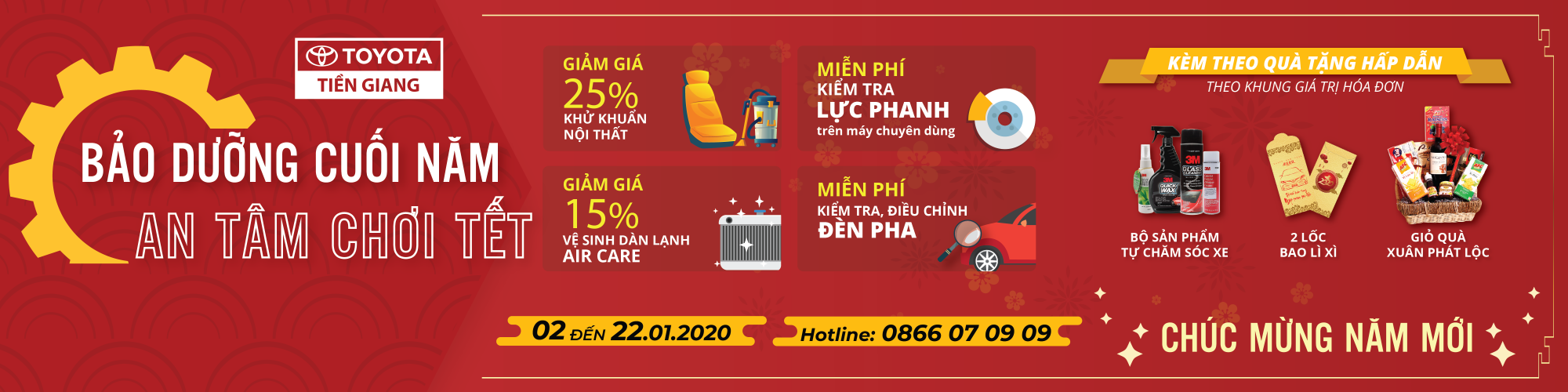 Bảo dưỡng cuối năm – An tâm chơi tết